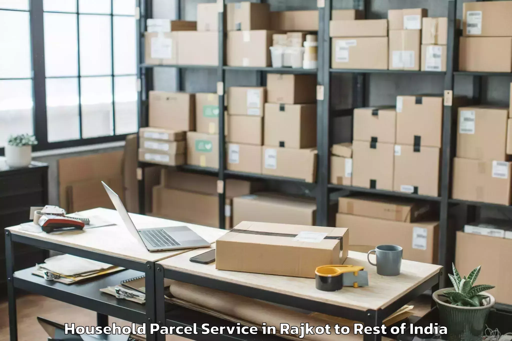 Easy Rajkot to Qazigund Household Parcel Booking